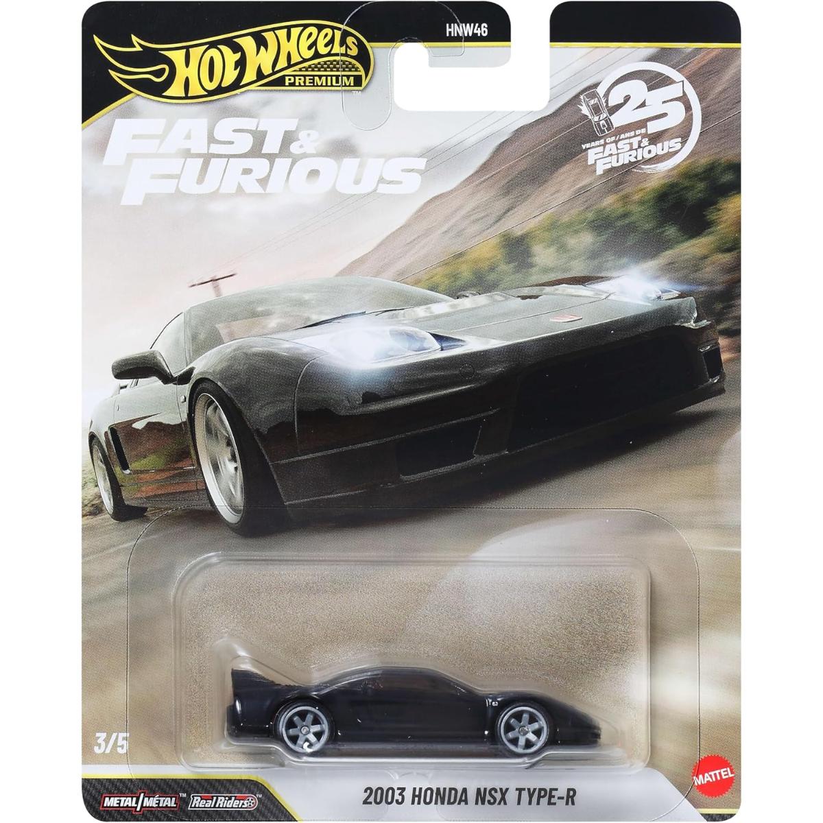 Masinuta Fast and Furious, Hot Wheels, 2003 Honda NSX Type-R, JHW75