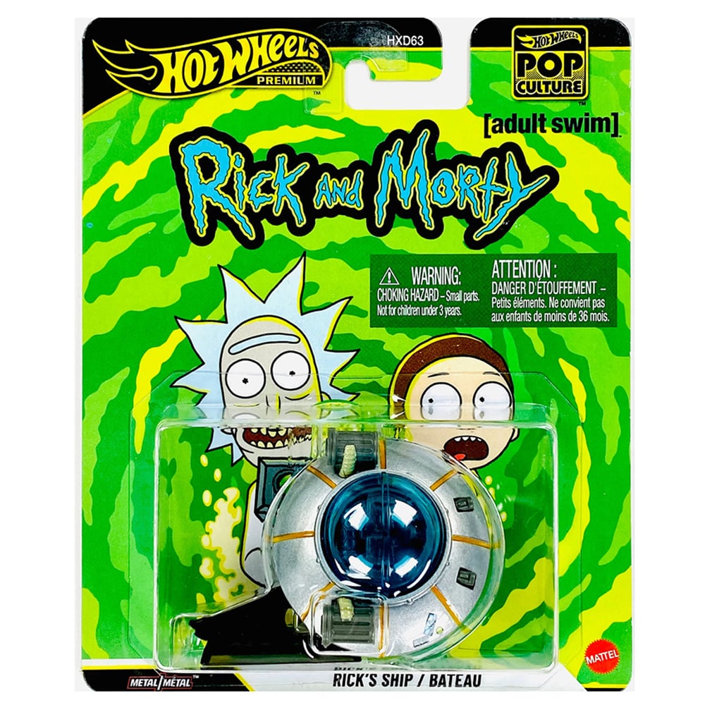 Nava spatiala metalica, Hot Wheels Premium, Pop Culture, Rick and Morty, Ricks Ship, JHW95