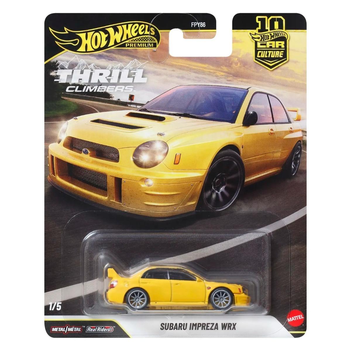Masina metalica, Hot Wheels Premium, Car Culture, Thrill Climbers, Subaru Impreza WRX, JKF21