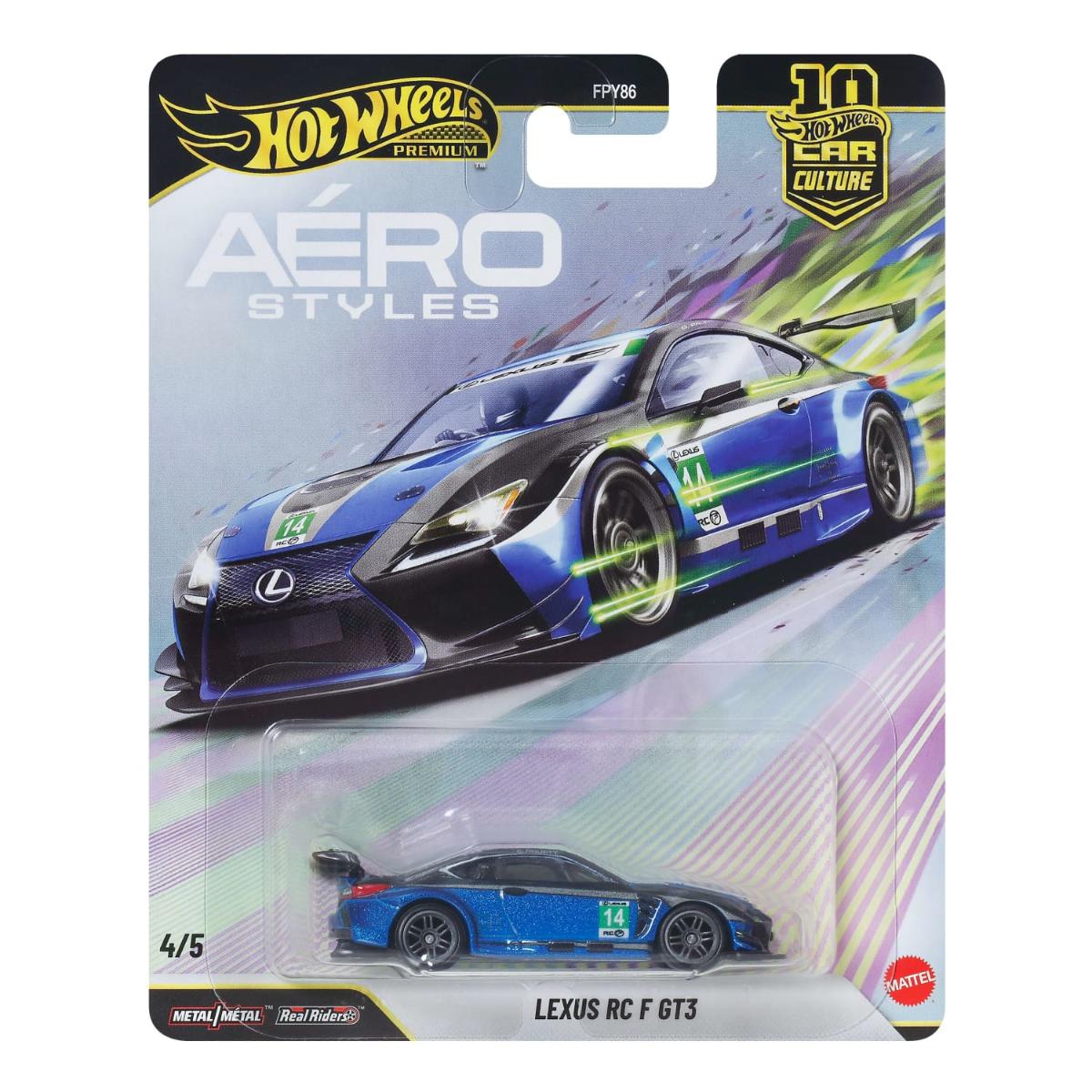Masina metalica, Hot Wheels Premium, Car Culture, Aero Styles, Lexus RC F GT3, JKF35