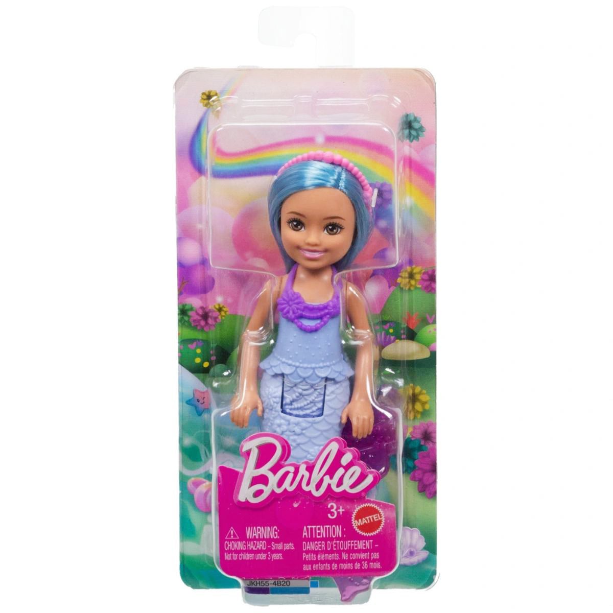 Papusa Barbie, Mermaid Chelsea Fantasy, Blue, JKH55