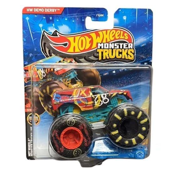 Masinuta Hot Wheels, Monster Truck, Crushed Car, Demo Derby, JKJ92