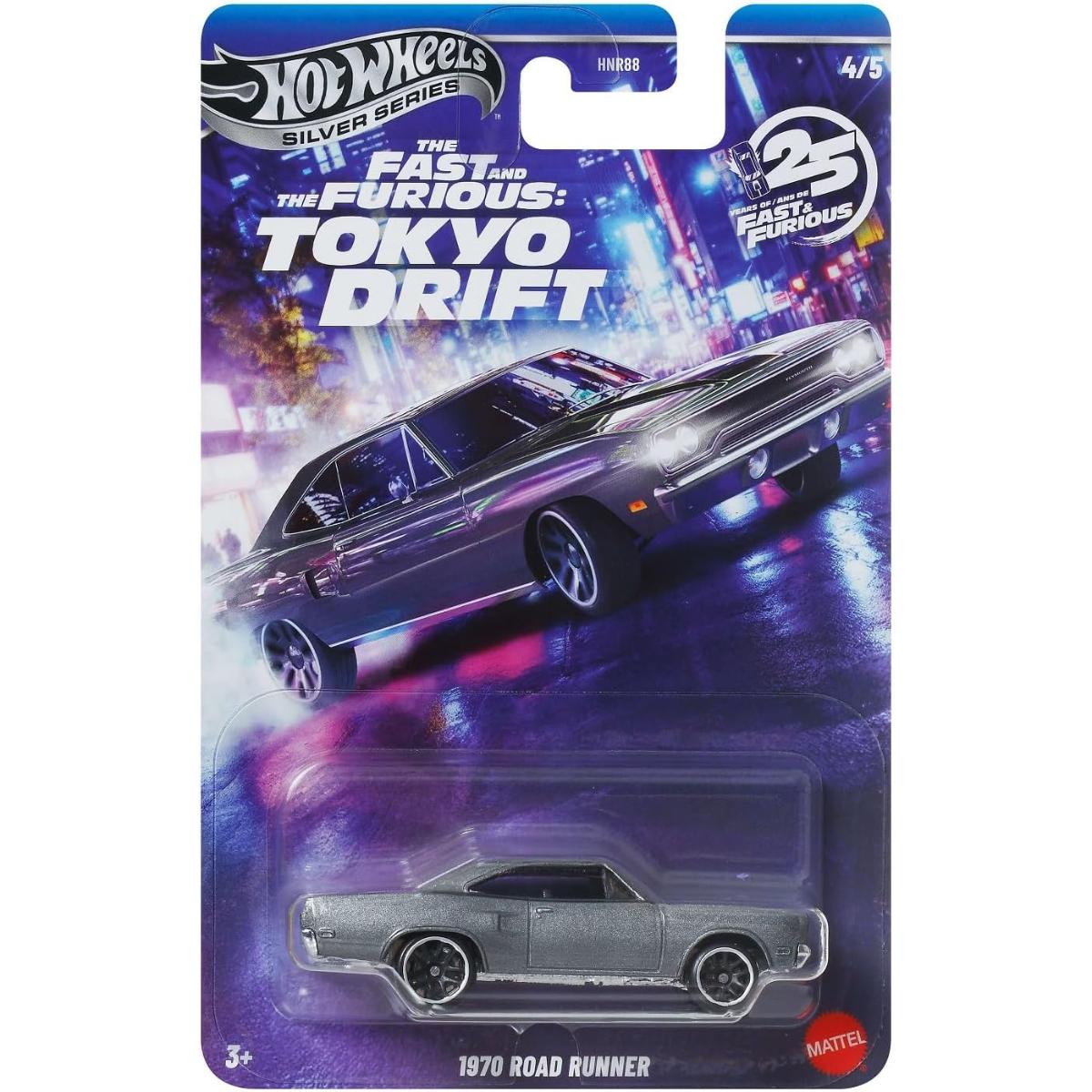 Masinuta Fast and Furious, Hot Wheels, Tokyo Drift, 1970 Road Runner, JKX08