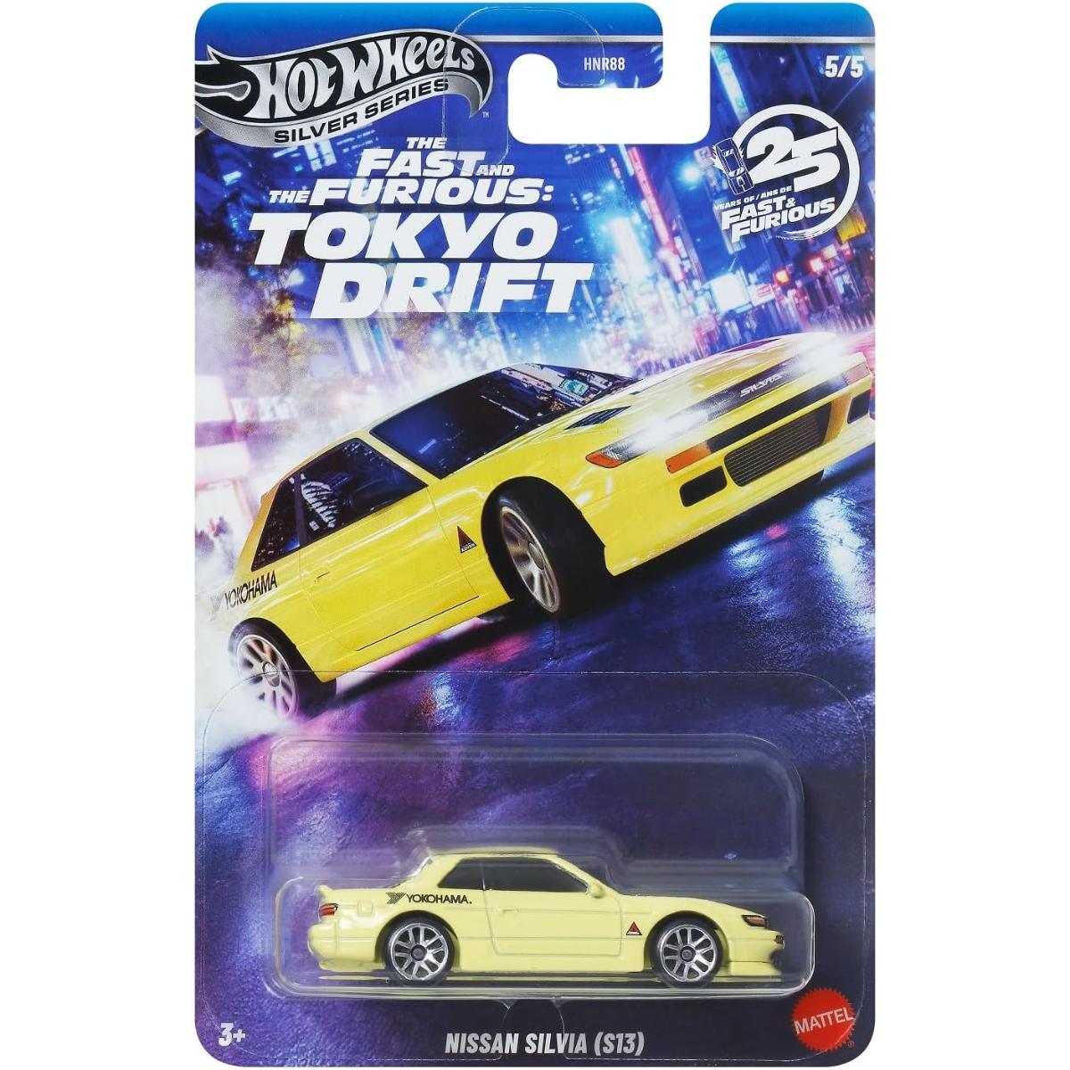 Masinuta Fast and Furious, Hot Wheels, Tokyo Drift, Nissan Silvia S13, JKX09