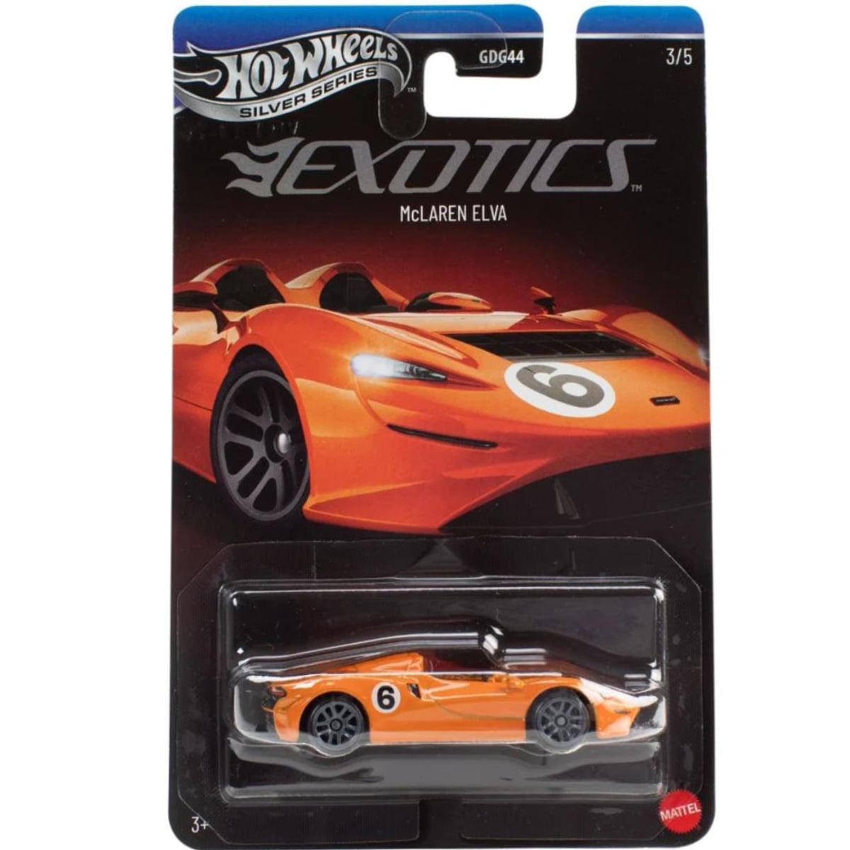 Masinuta Hot Wheels Silver Series, Exotic Envy,  McLaren Elva, JKX78