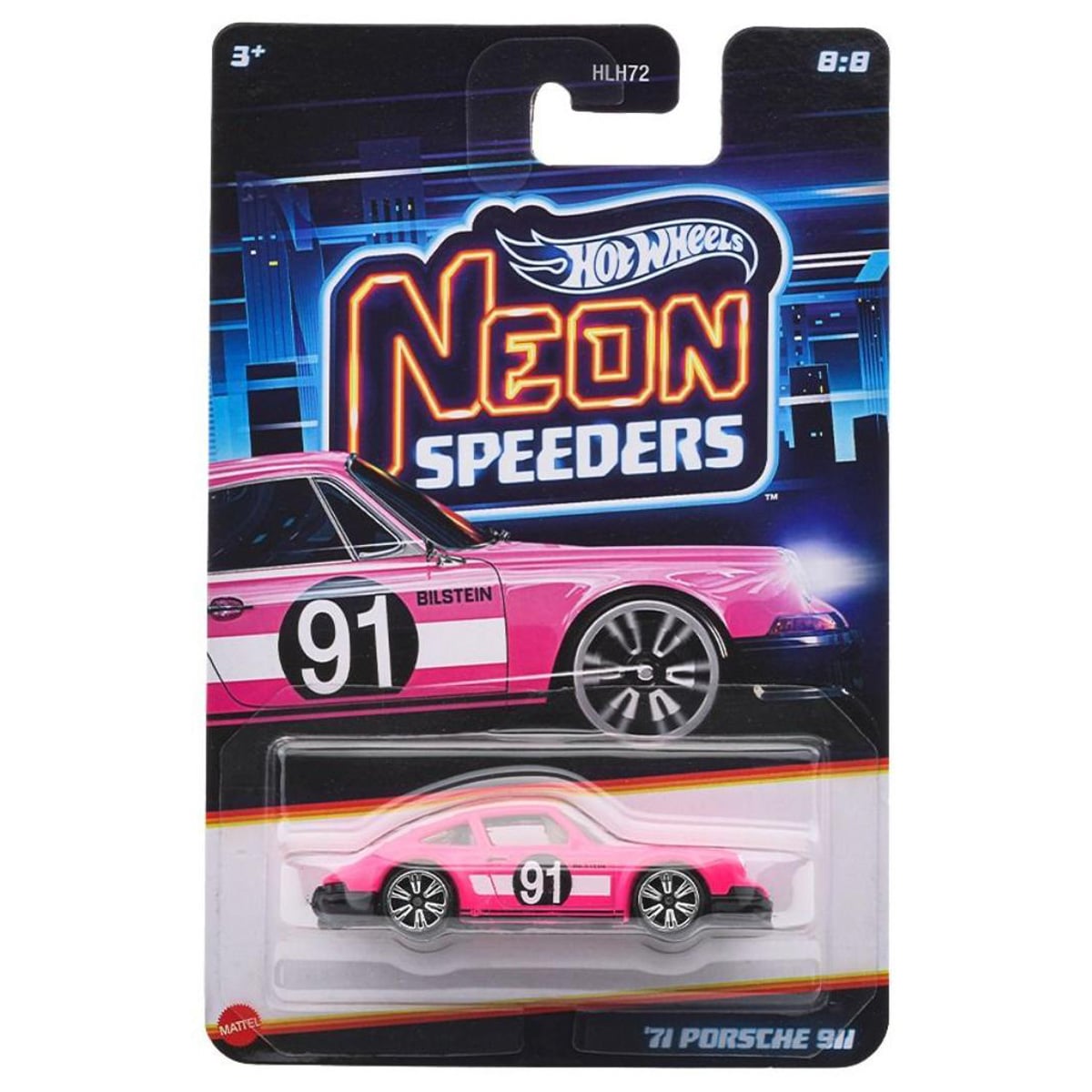 Masinuta metalica, Hot Wheels, Neon Speeders, 1971 Porsche 911, JKY00