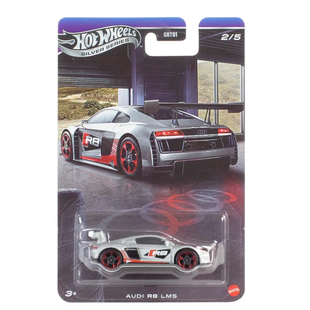 Masinuta metalica, Hot Wheels, Silver Series, Audi R8 LMS, JKY16