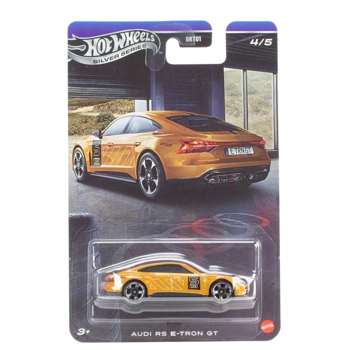 Masinuta metalica, Hot Wheels, Silver Series, Audi RS E-Tron GT, JKY18