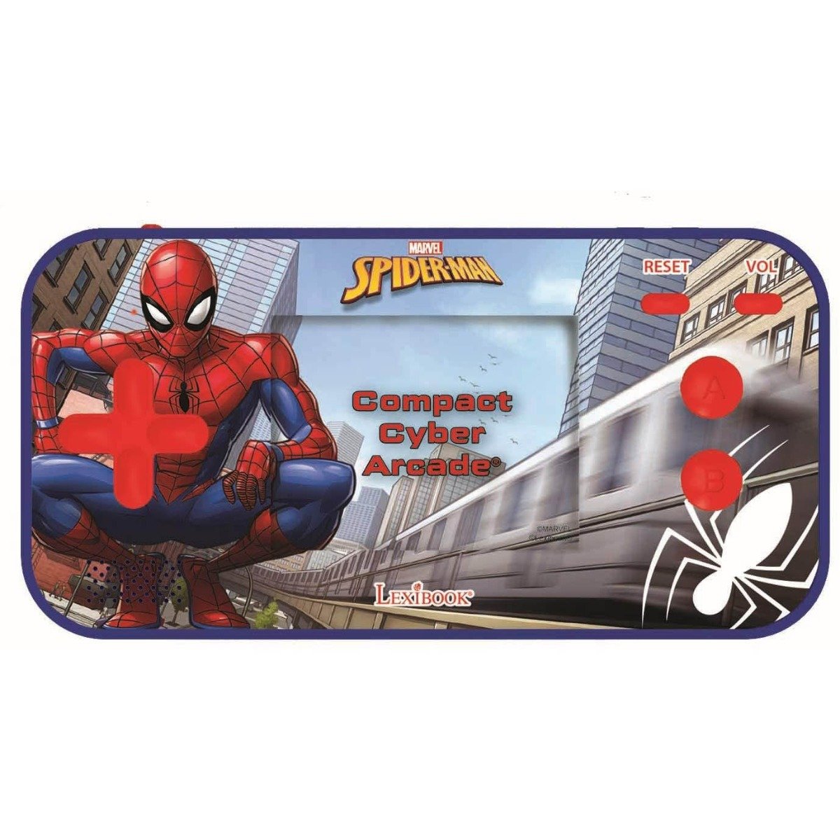 Consola portabila Cyber Arcade Lexibook, Spiderman, 150 jocuri