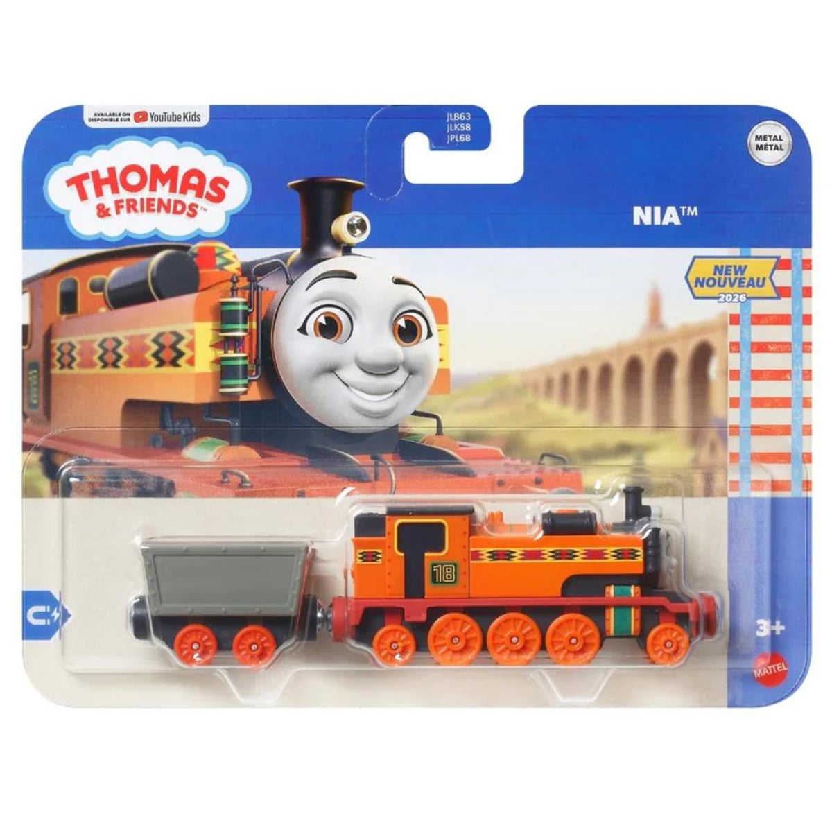 Locomotiva cu vagon, Thomas and Friends, Nia, JLB70