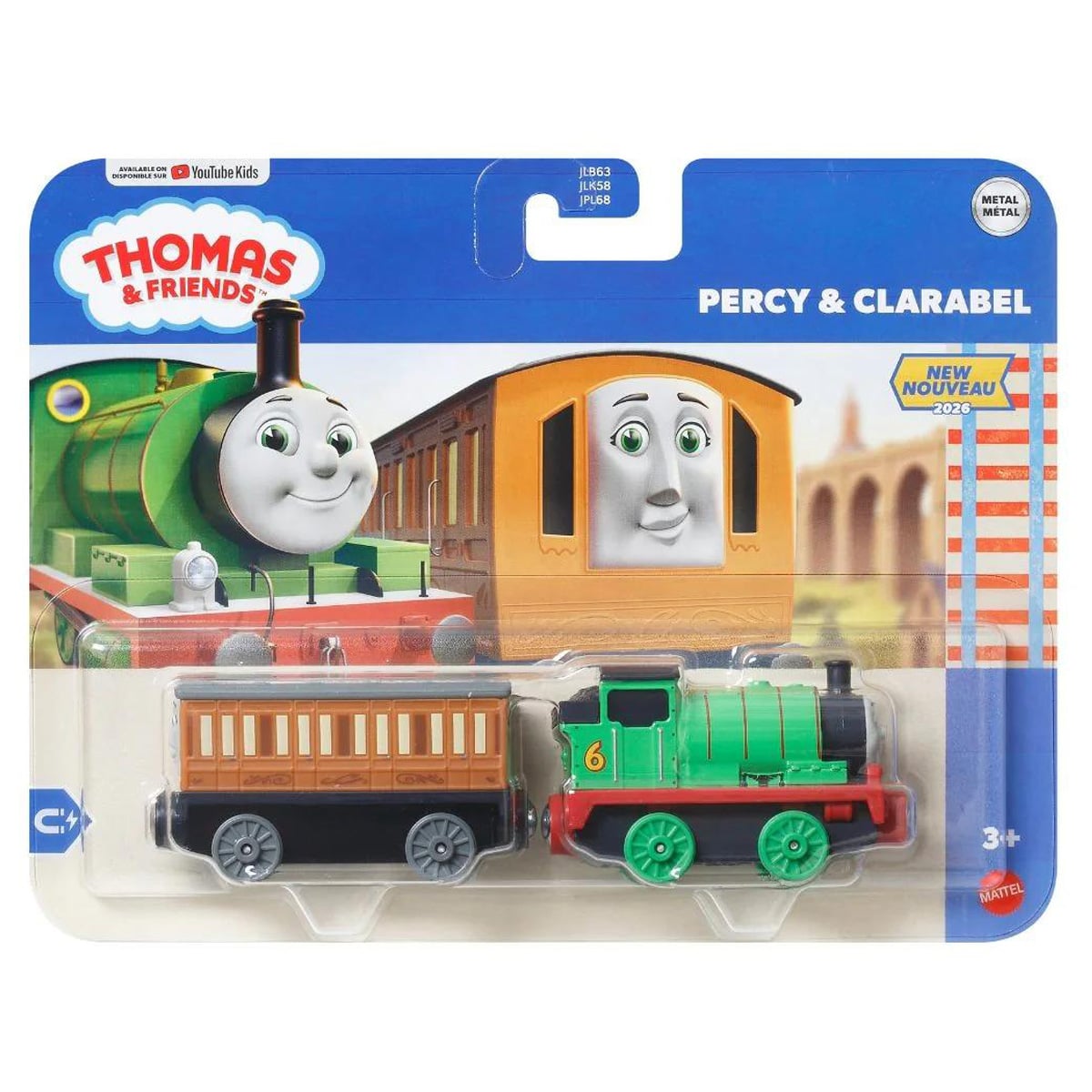 Locomotiva cu vagon, Thomas and Friends, Percy si Clarabel, JLB71