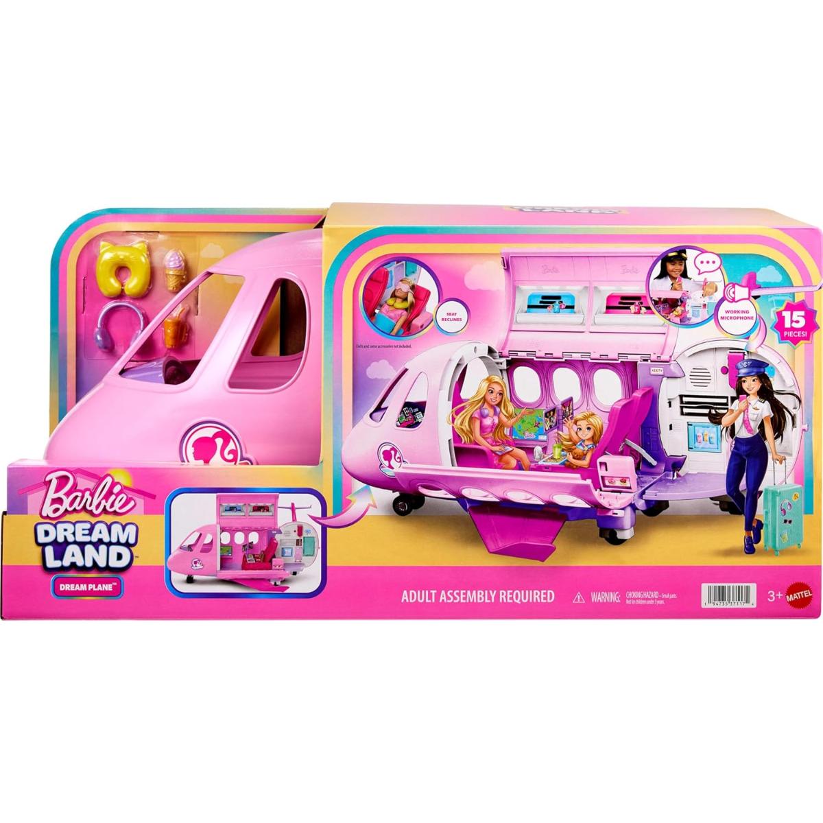 Set de joaca in avionul de vis al lui Barbie, Dream Land, JLW92