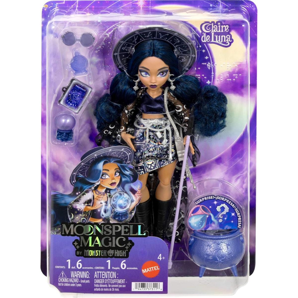 Papusa vrajitoare, Monster High, Moonspell Magic, Claire Clairvoyant, JMB89