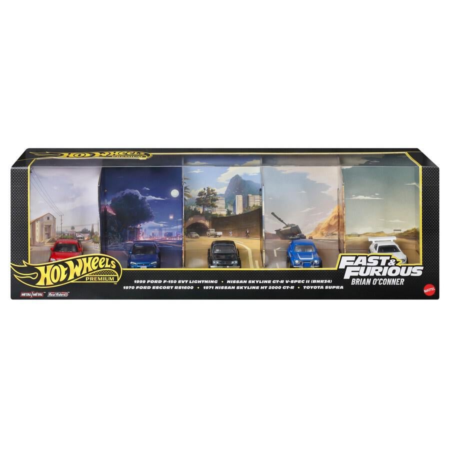 Set 5 masini, Hot Wheels, Fast And Furious, JMN13