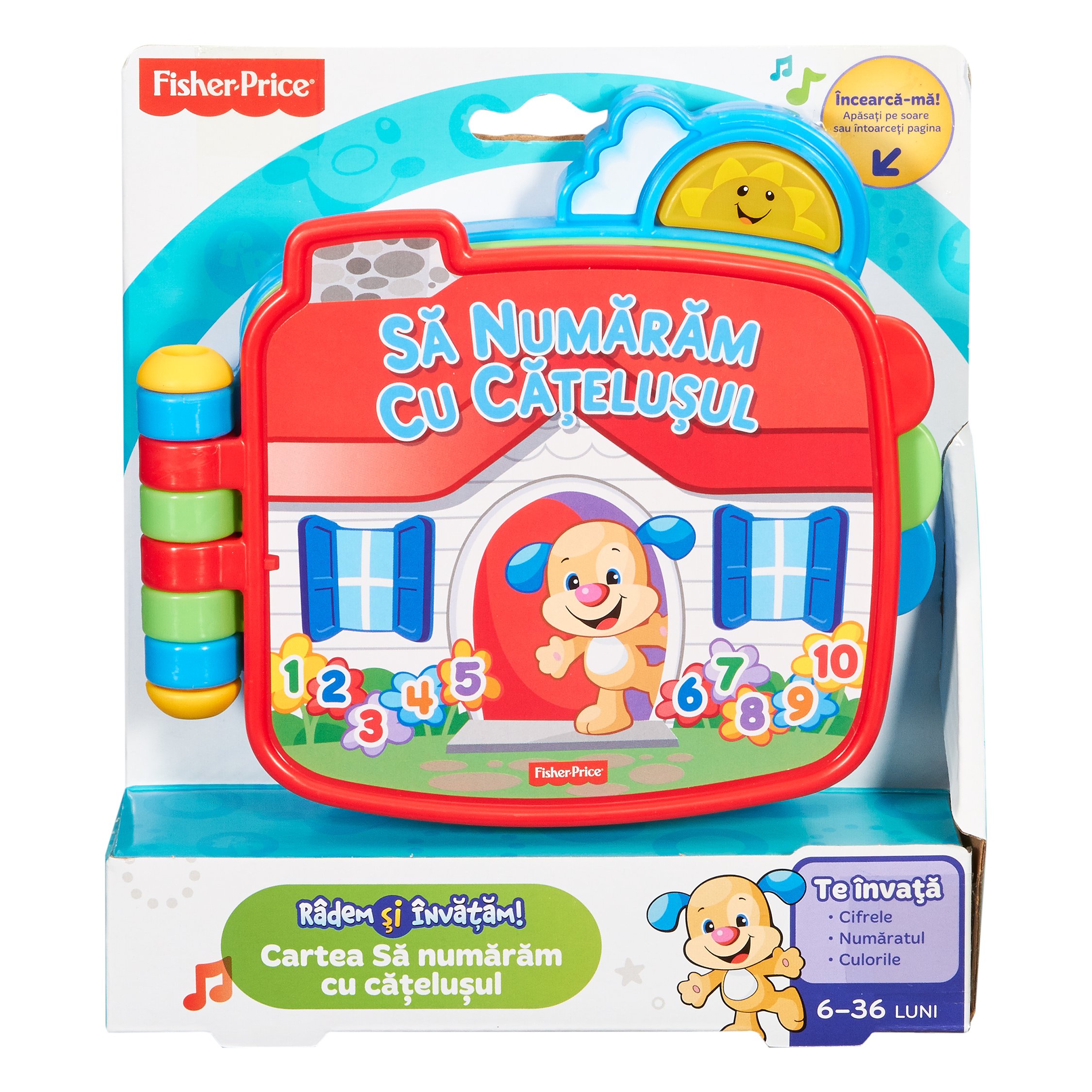jucarie bebelusi fisher price l&l hai sa numaram cu catelusul