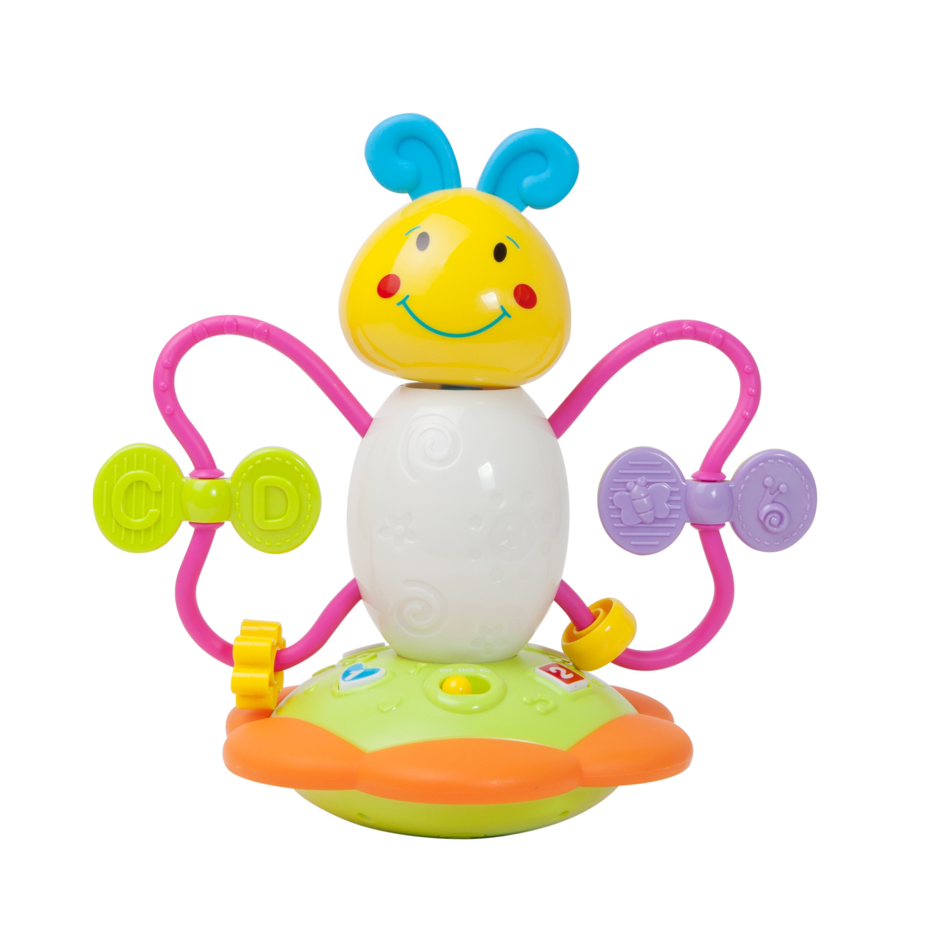 jucarie bebelusi noriel bebe - fluture cu activitati, bilingv