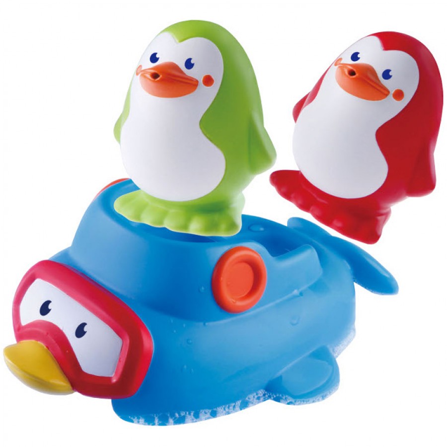 Jucarie de baie B Kids – Pinguini plutitori Blue Box