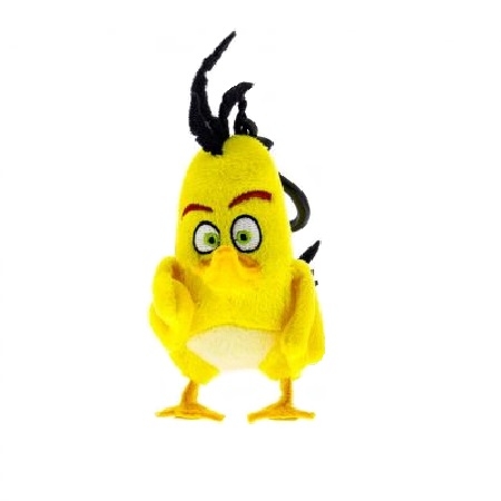 jucarie de plus angry birds - chuck, 14 cm