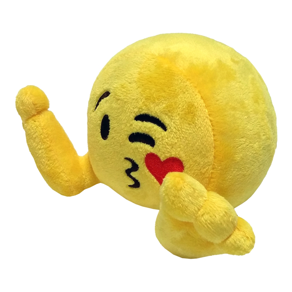 Jucarie de plus Emoji Plushiez - Kissandra, 35 cm