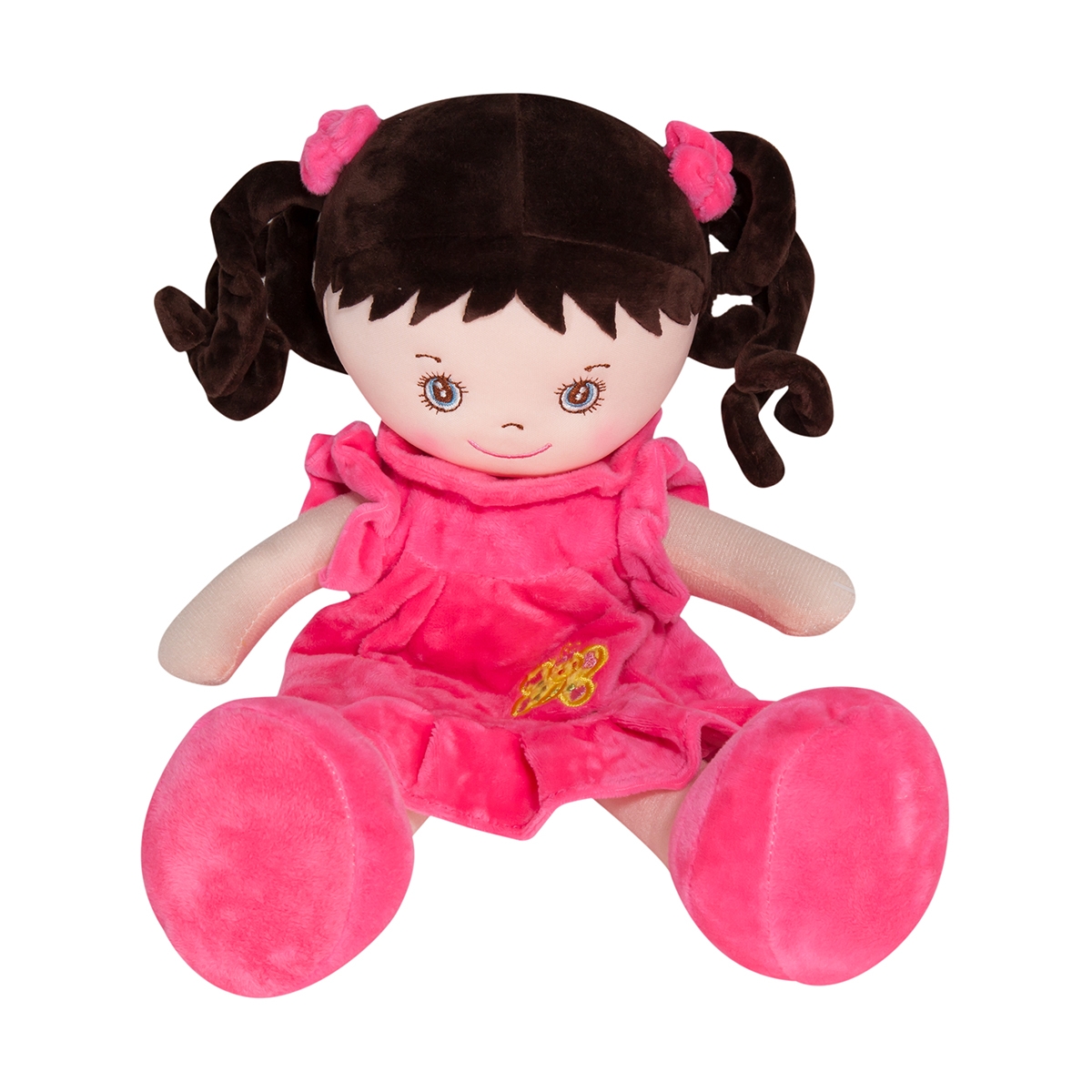 jucarie de plus noriel plush - papusa cu par roscat, 35 cm