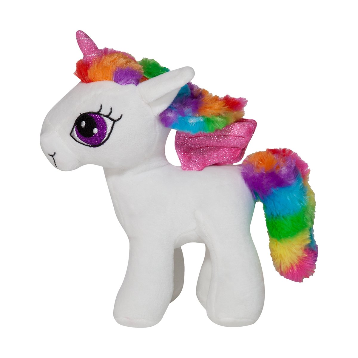 Jucarie de plus Noriel Plush - Unicorn alb, 23 cm