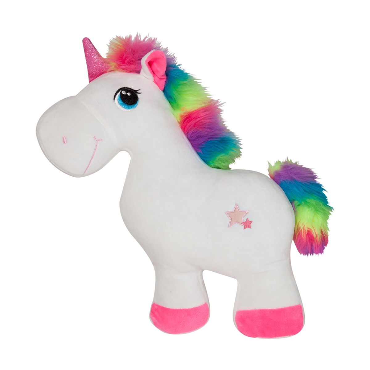 jucarie de plus noriel plush - unicorn alb, 33 cm