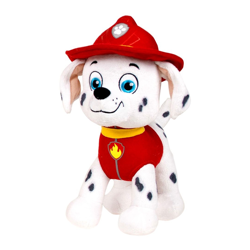 jucarie de plus paw patrol - marshall, 19 cm