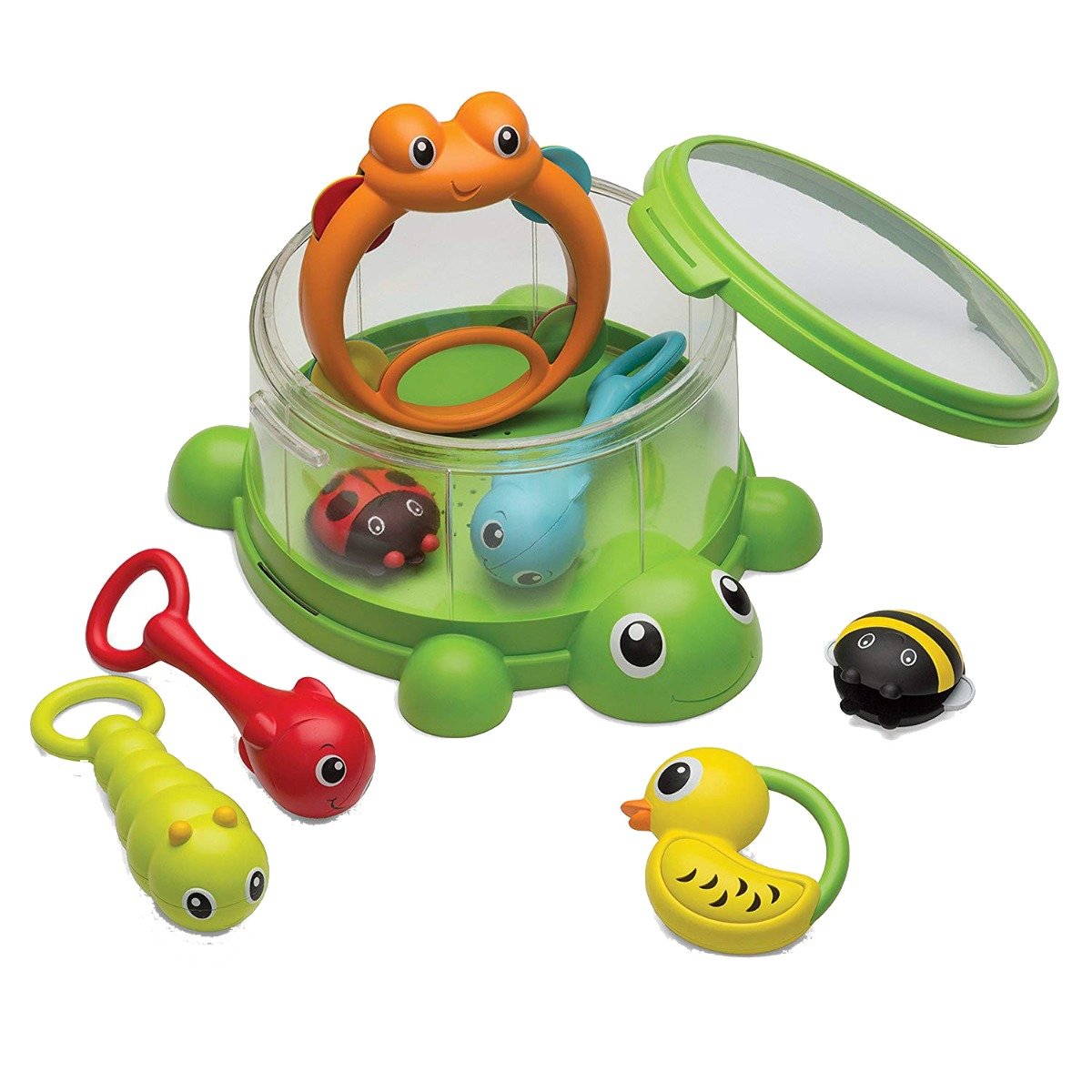 Jucarie bebelusi B Kids Turtle Cover Band 8 instrumente percurtie B Kids