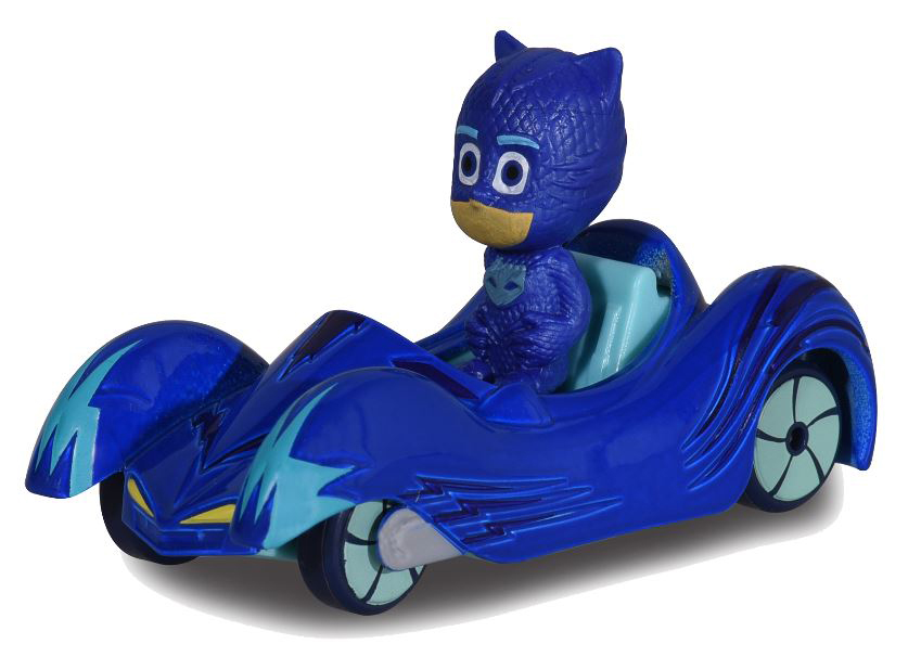 jucarie eroii in pijama figurina si masinuta cat-car