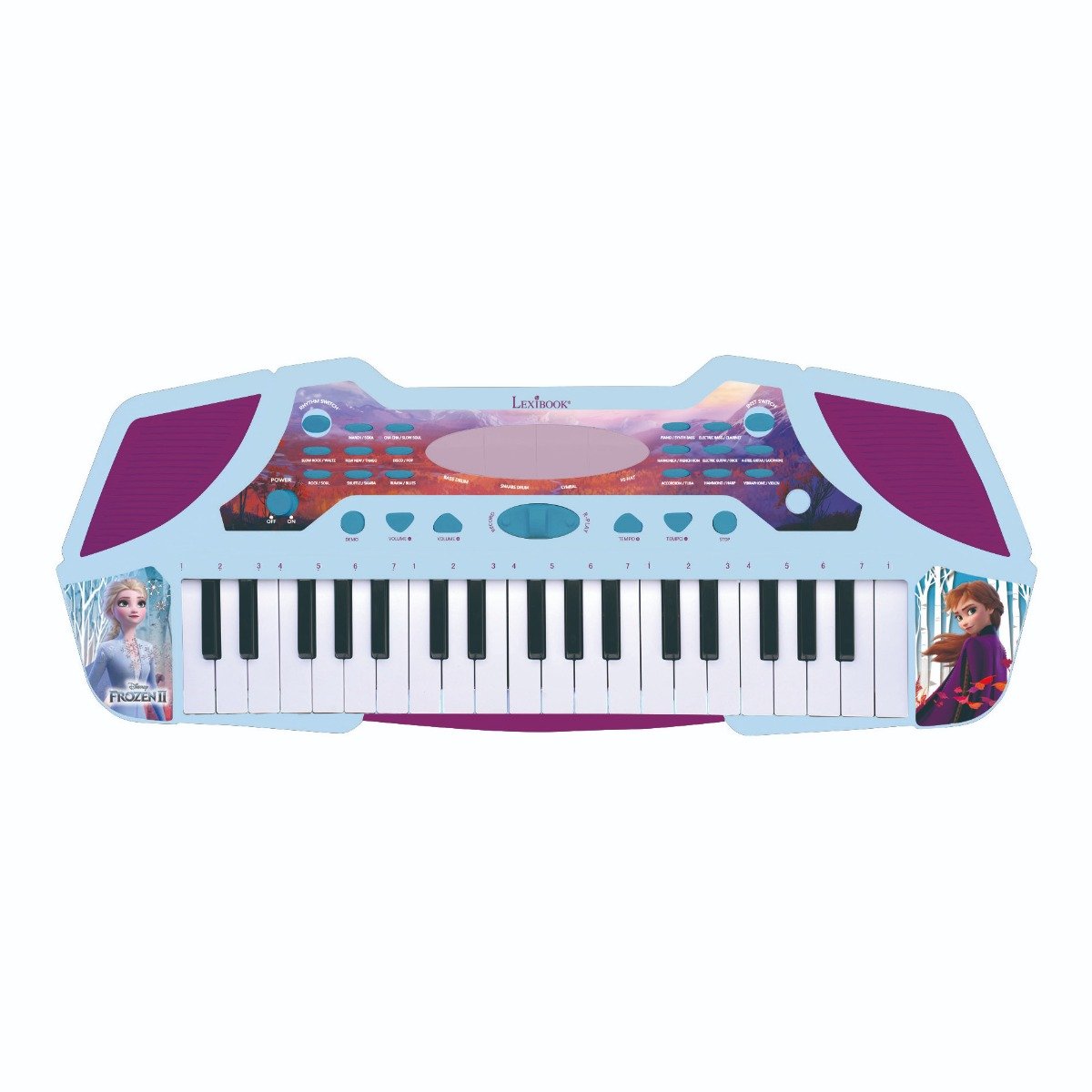 Orga electronica cu sunete, lumini si microfon, disney frozen 2