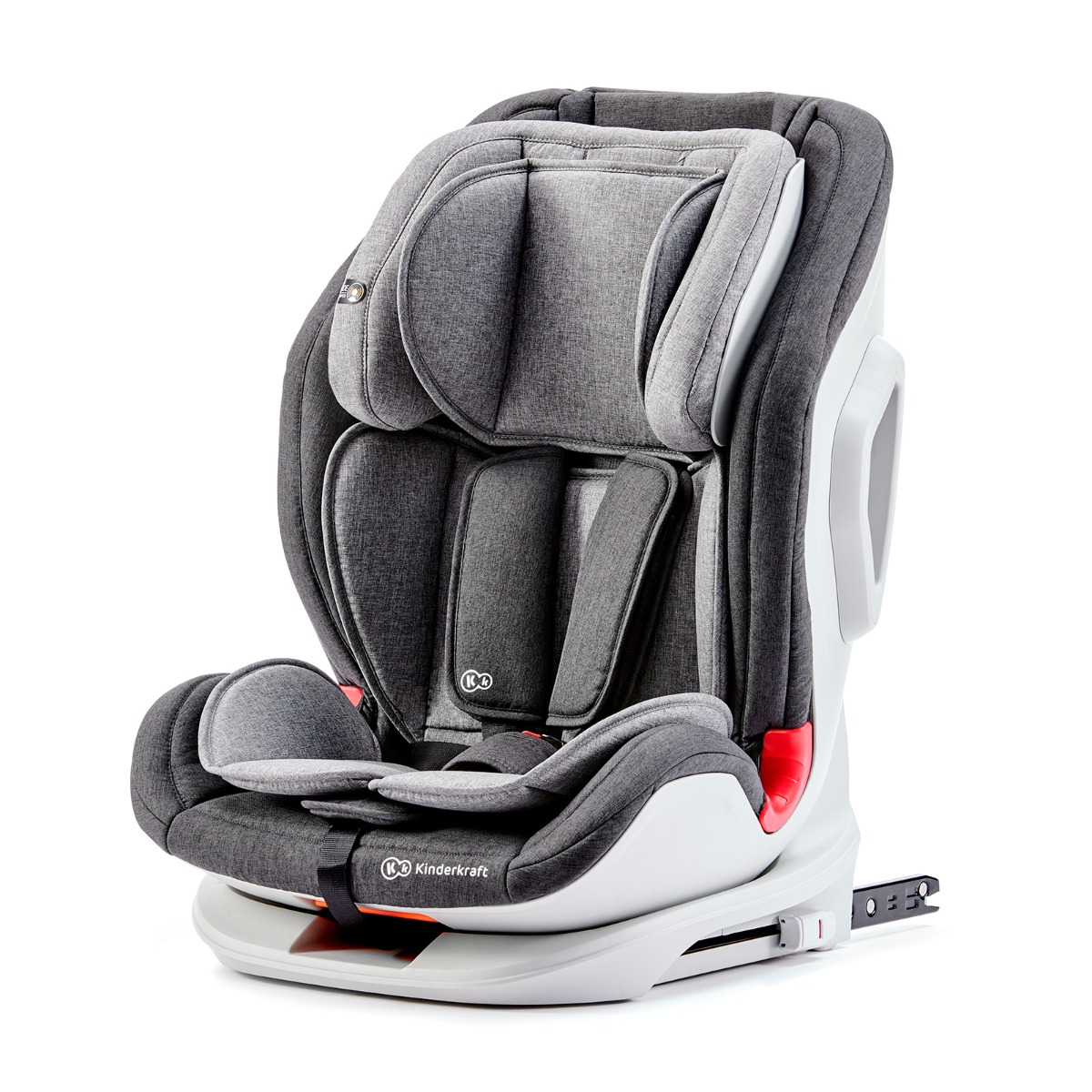 Scaun auto cu Isofix Kinderkraft Oneto3, 9 - 36 Kg, Gri