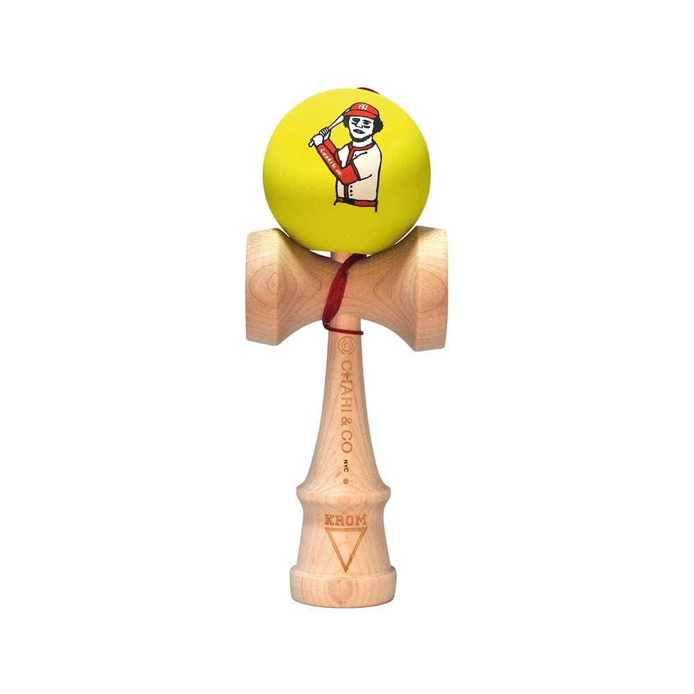 krom kendamas krom x chari & co maple - baseball yellow