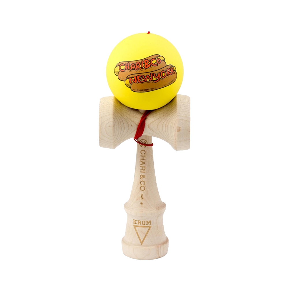 krom kendamas krom x chari & co maple - hot dog mustard