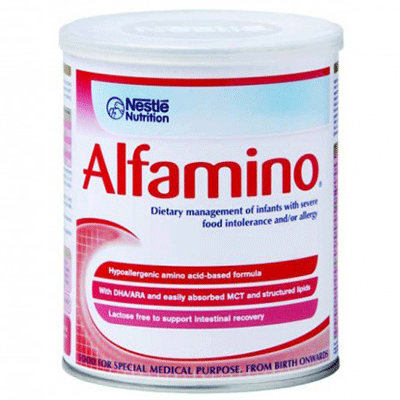 lapte praf de inceput nestle alfamino fara lactoza, 400g