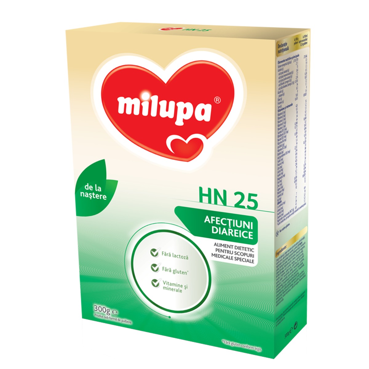 Lapte praf de inceput Milupa Milumil HN25, 300g