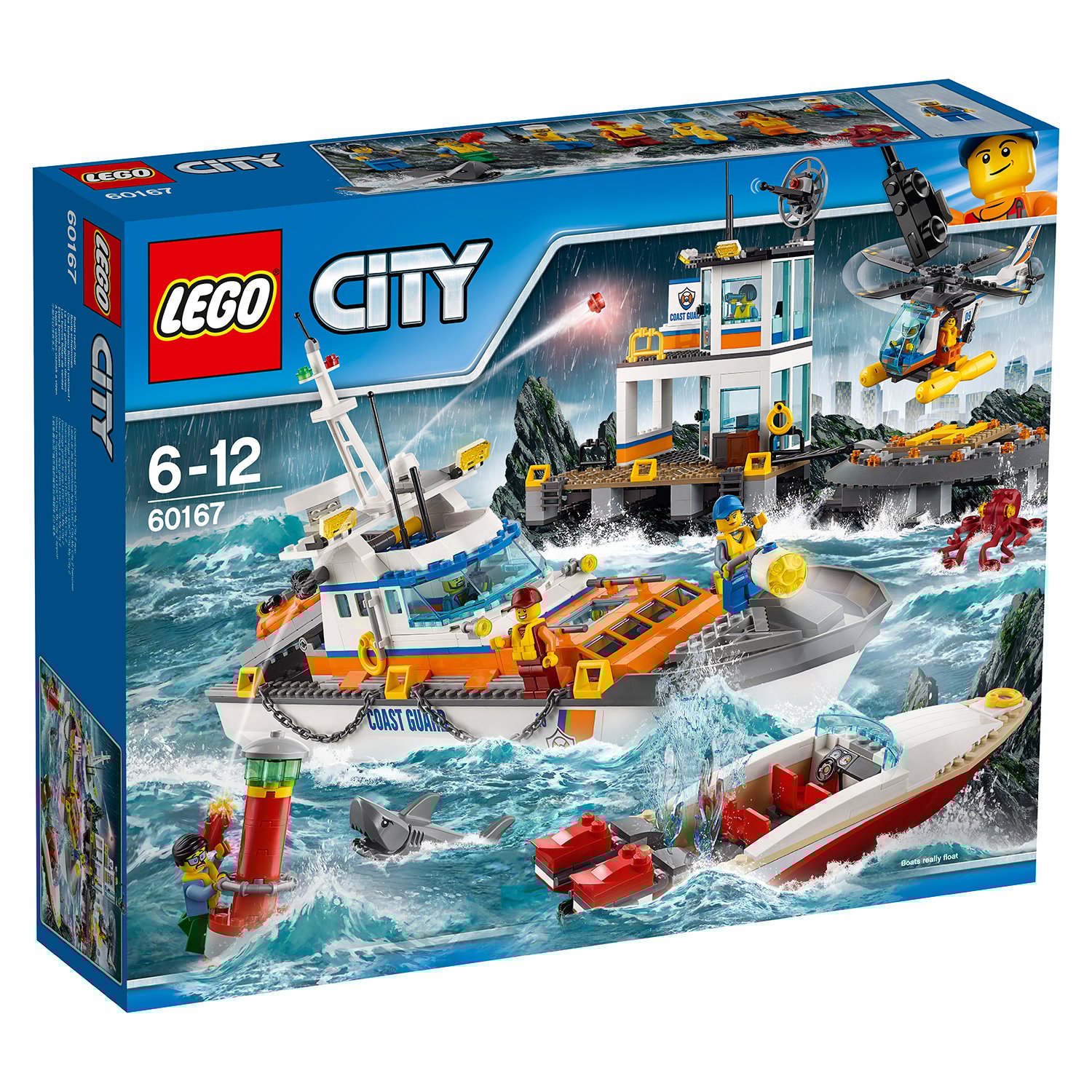 lego® city coast guard - sediul central al garzii de coasta (60167)
