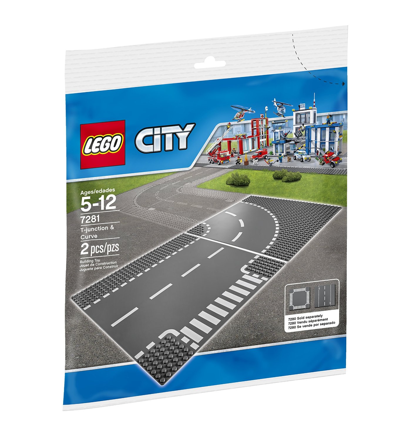 lego® city - intersectie si curba (7281)