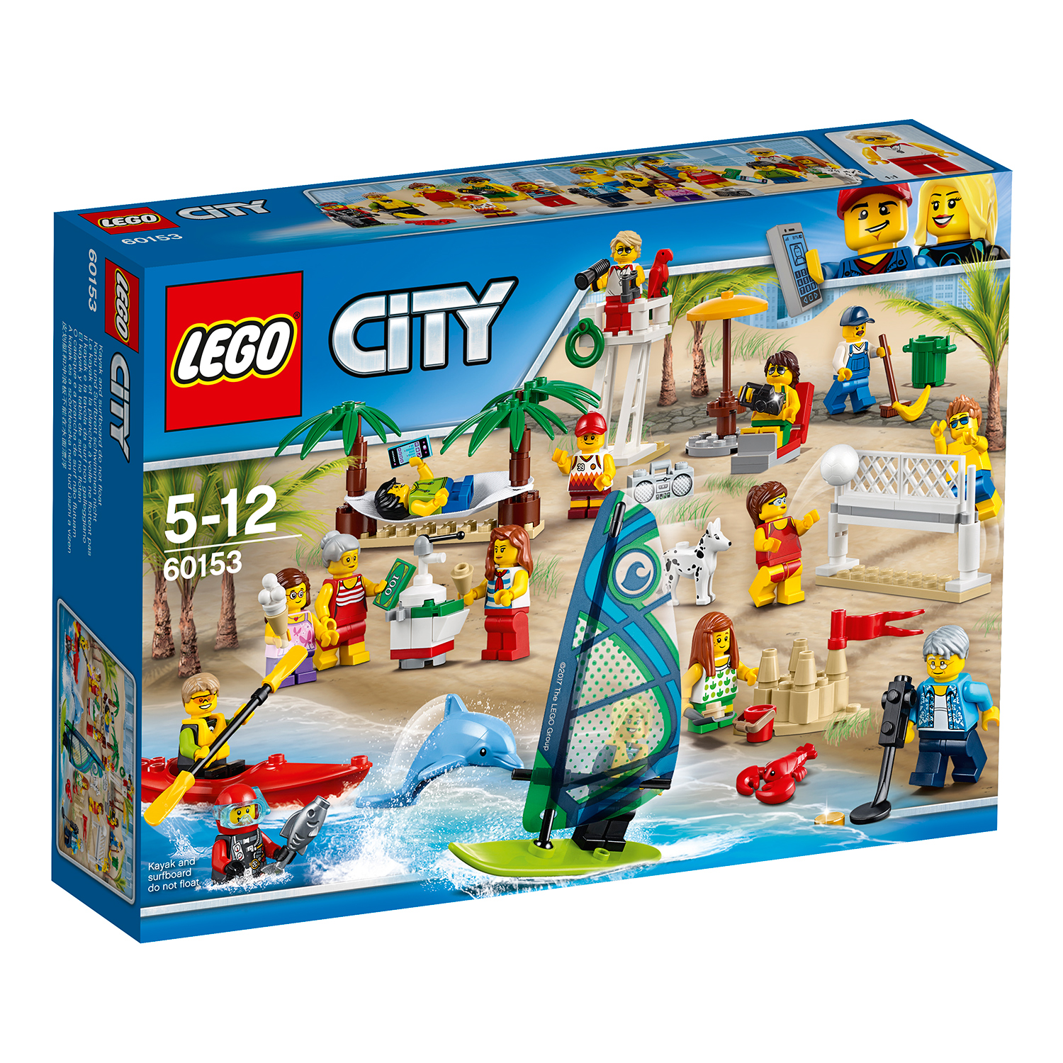 lego® city town - comunitatea orasului. distractie la plaja (60153)