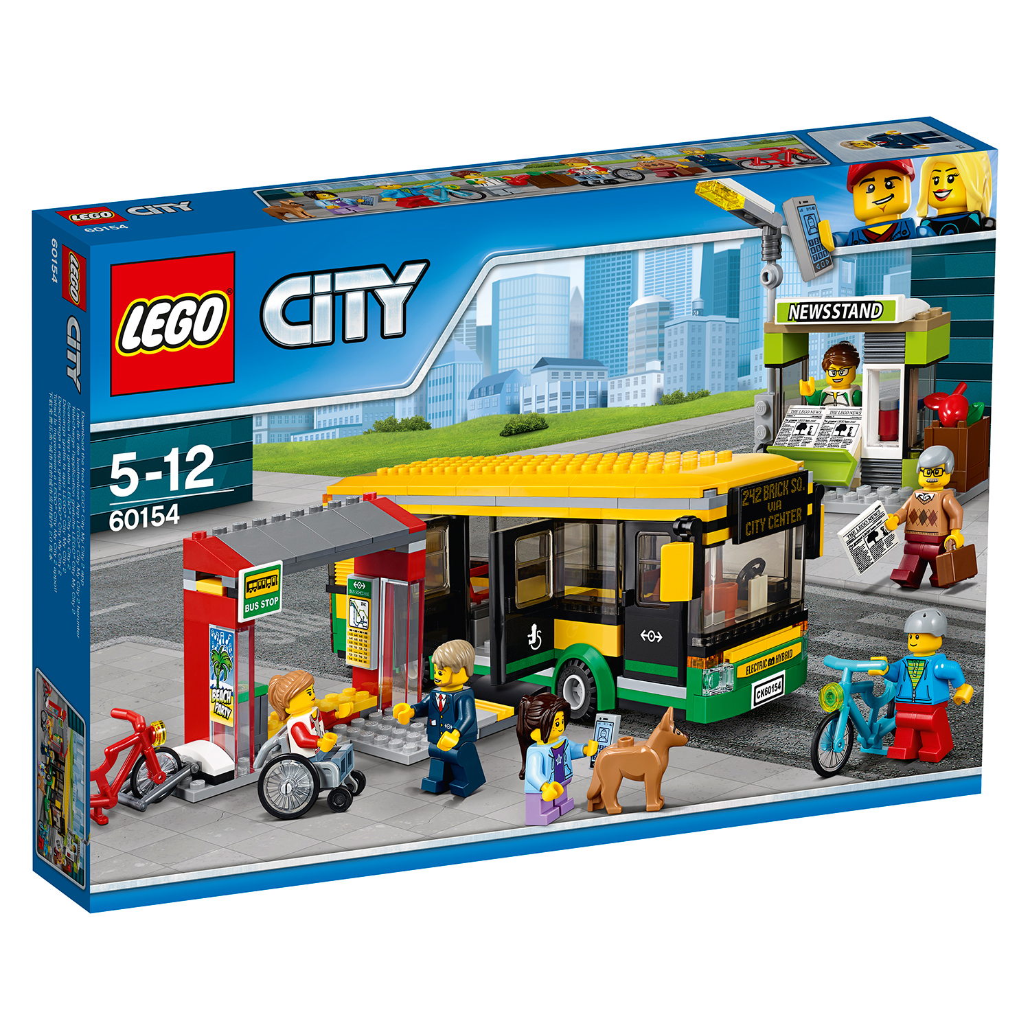lego® city town - statie de autobuz (60154)