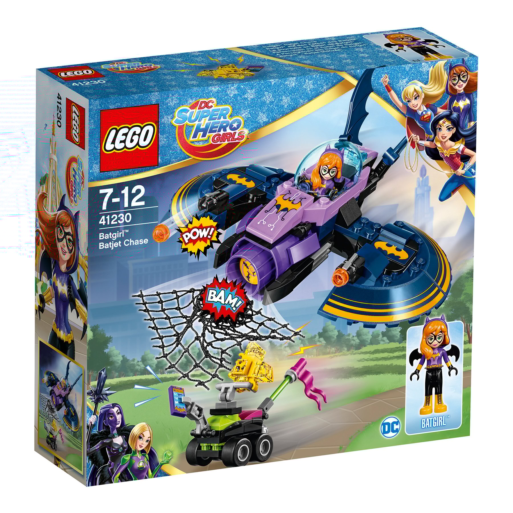 lego® dc super hero girls 41230 - batgirl urmarirea cu batjet