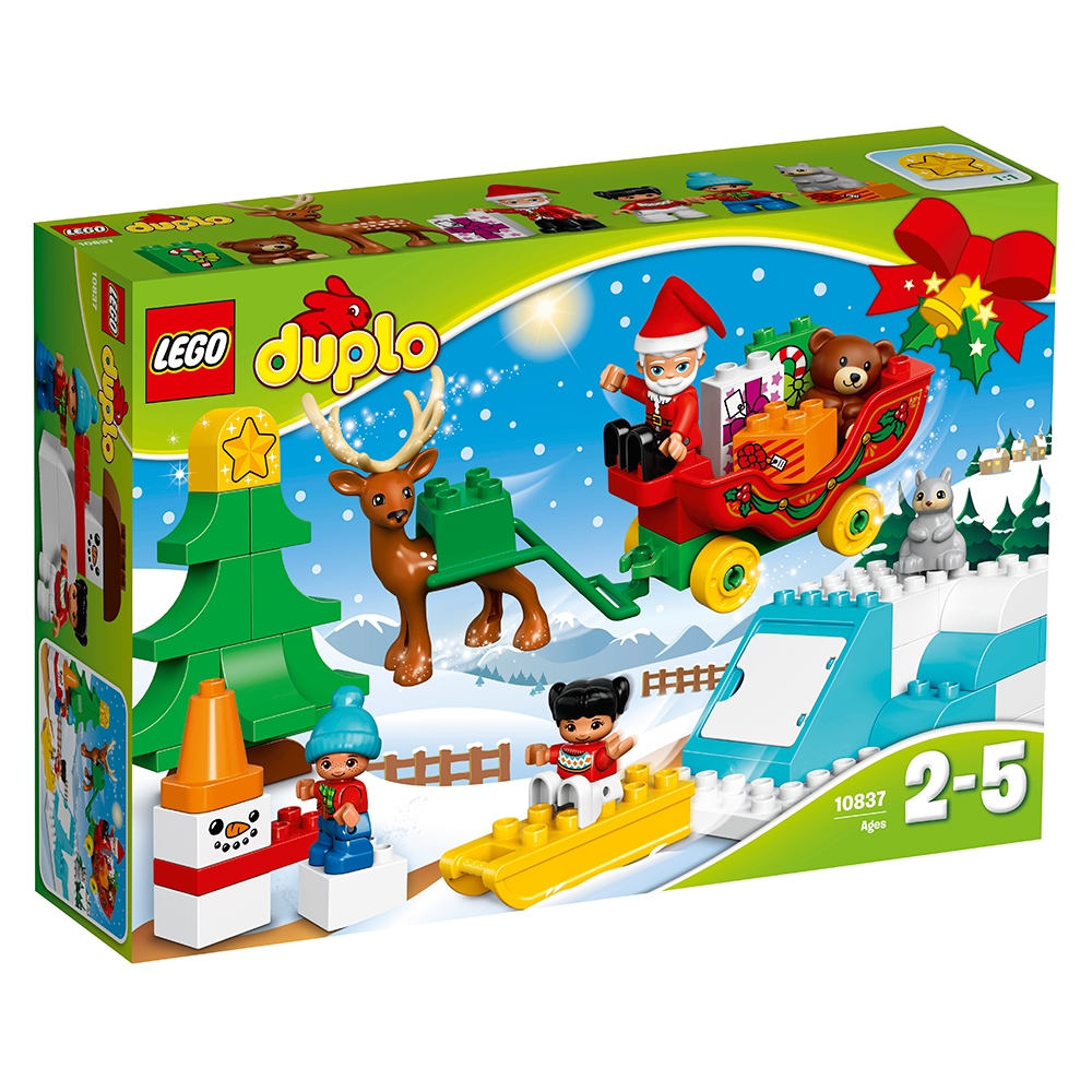 lego® duplo® town - vacanta de iarna cu mos craciun (10837)