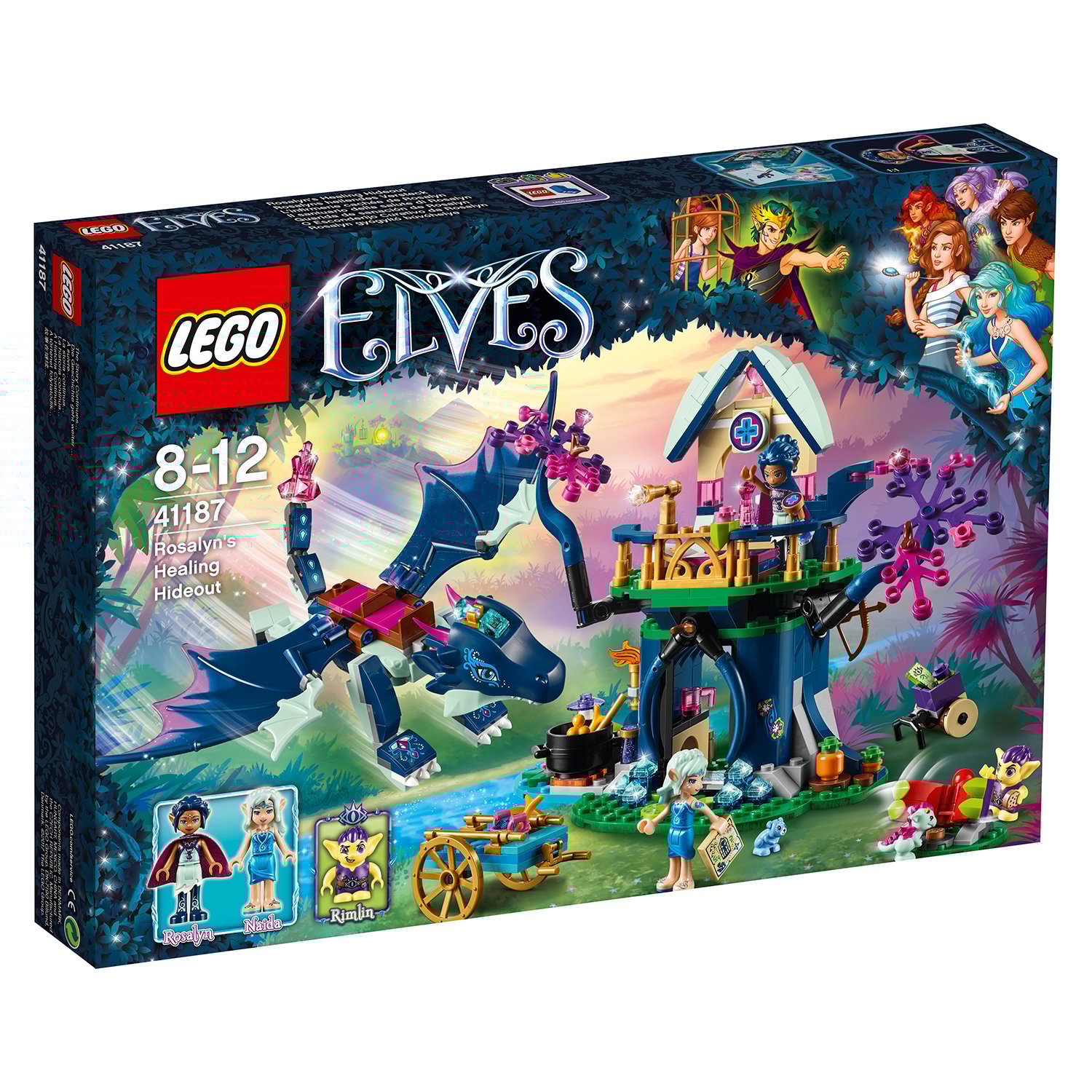 lego® elves - ascunzisul tamaduitor al lui rosalyn (41187)