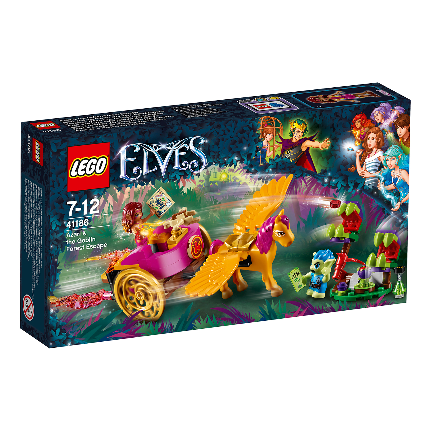 lego® elves - azari si evadarea din padurea spiridusilor (41186)