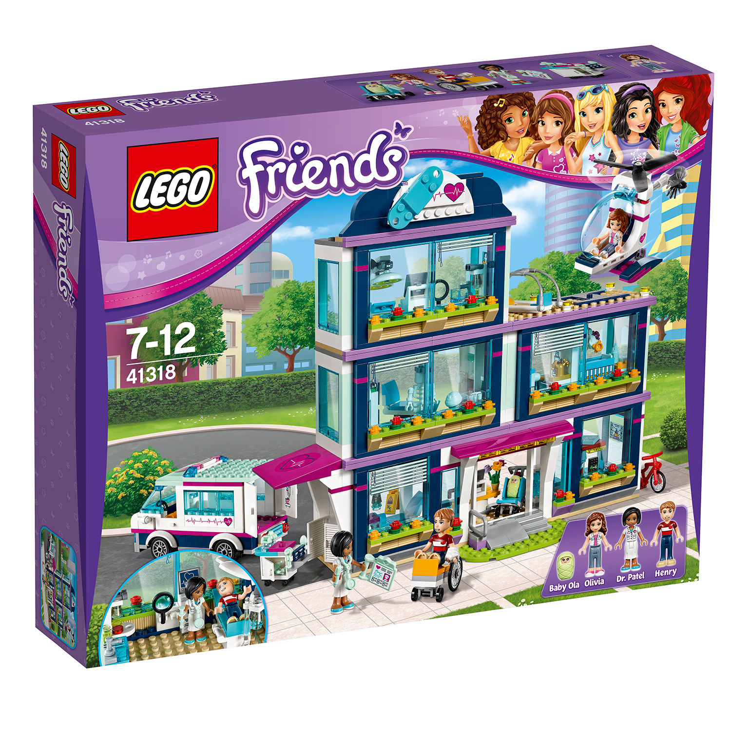 lego® friends - spitalul din heartlake (41318)
