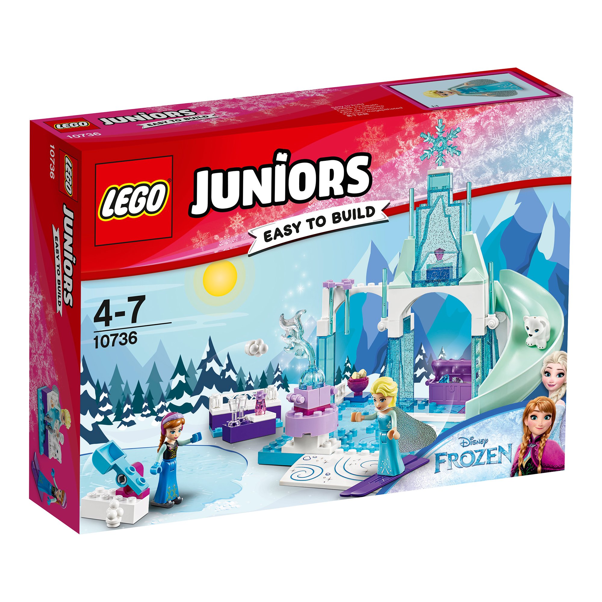 lego® juniors - anna si elsa la locul de joaca (10736)
