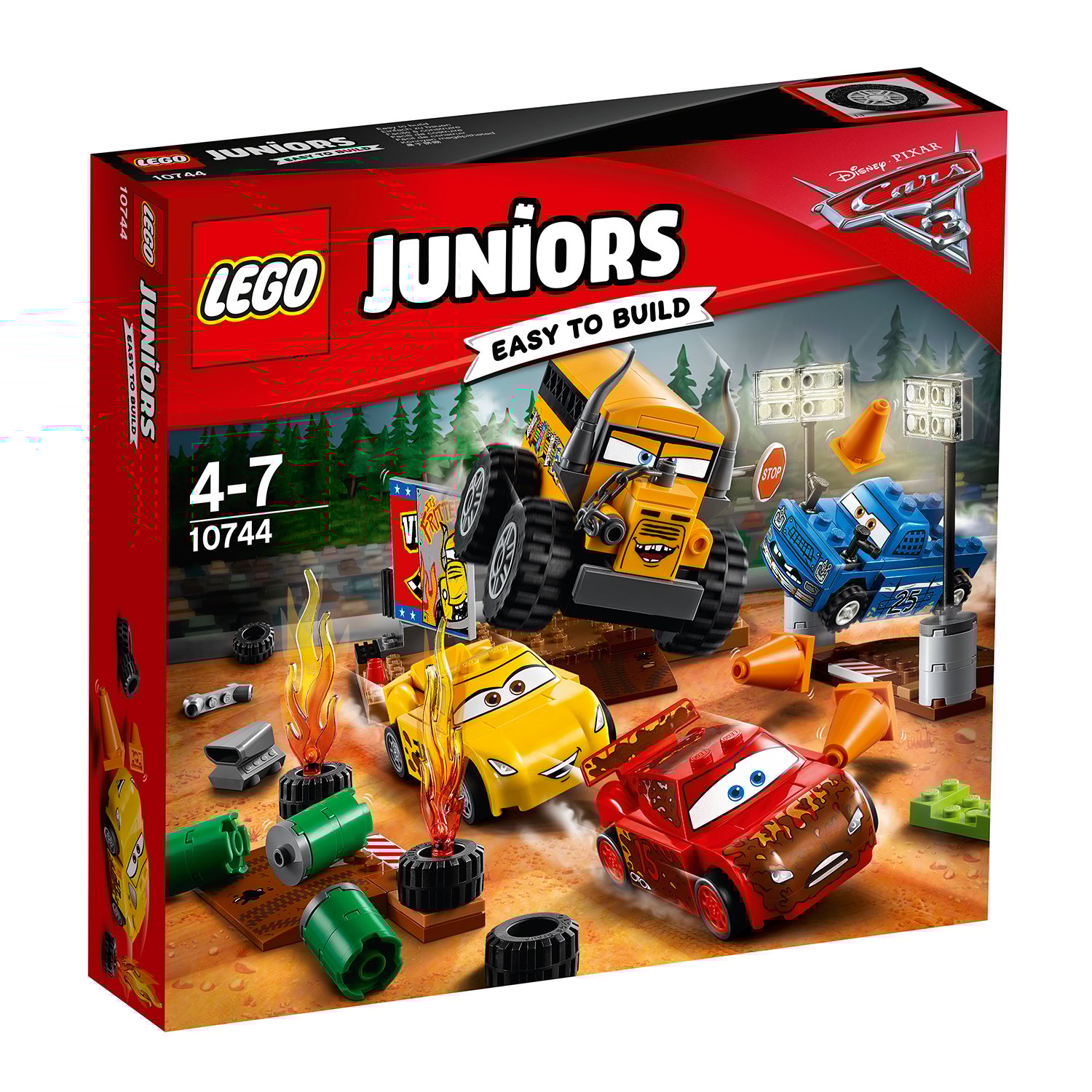 lego® juniors - cursa nebuneasca de la thunder hollow (10744)