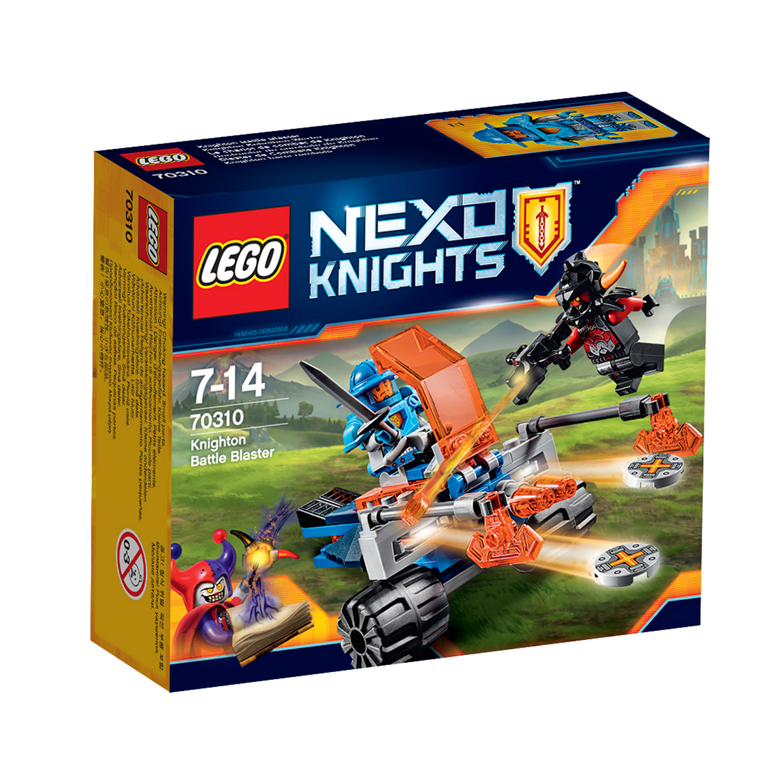 lego® nexo knights - masina de lupta din knighton (70310)