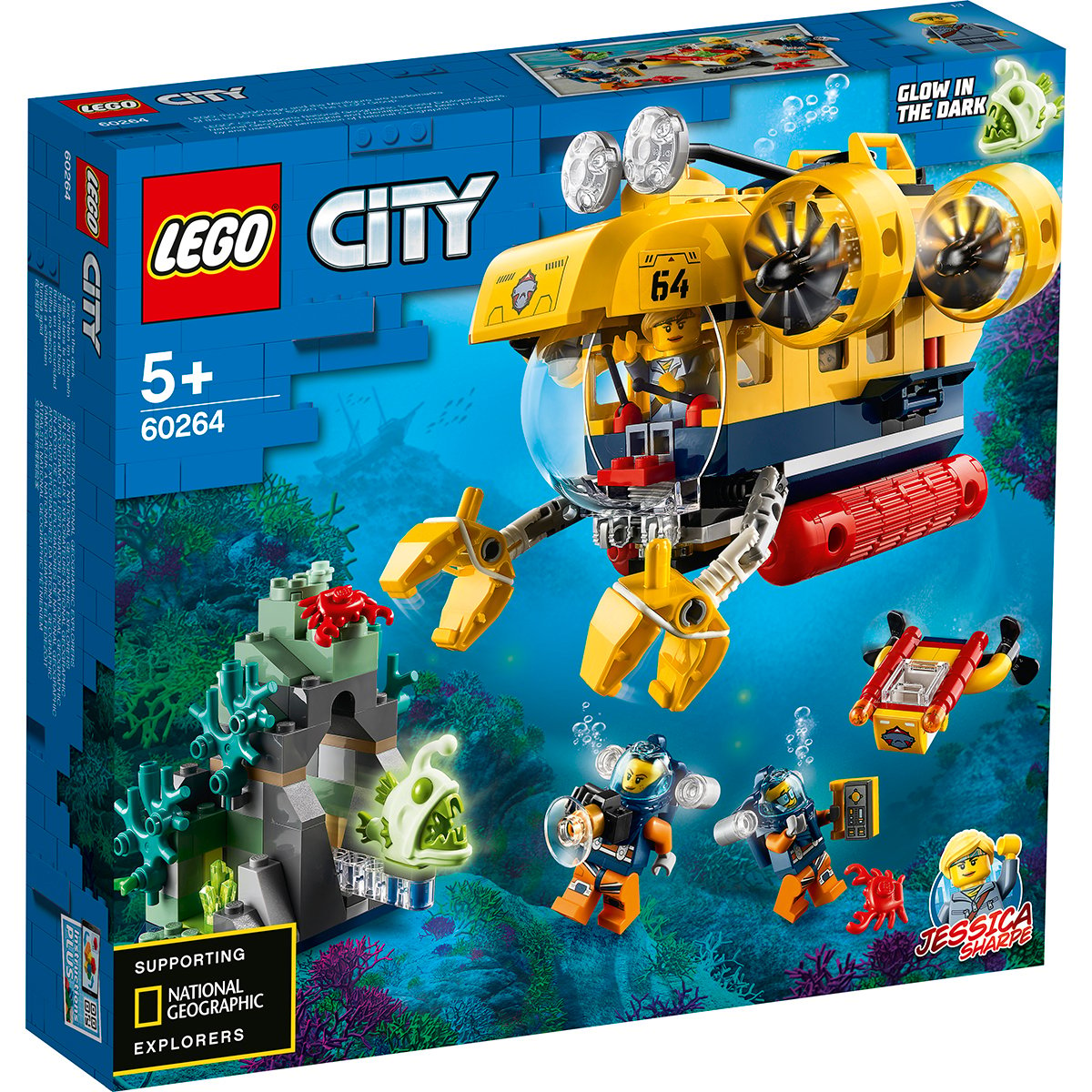 LEGO® City – Submarin de explorare a oceanului (60264)