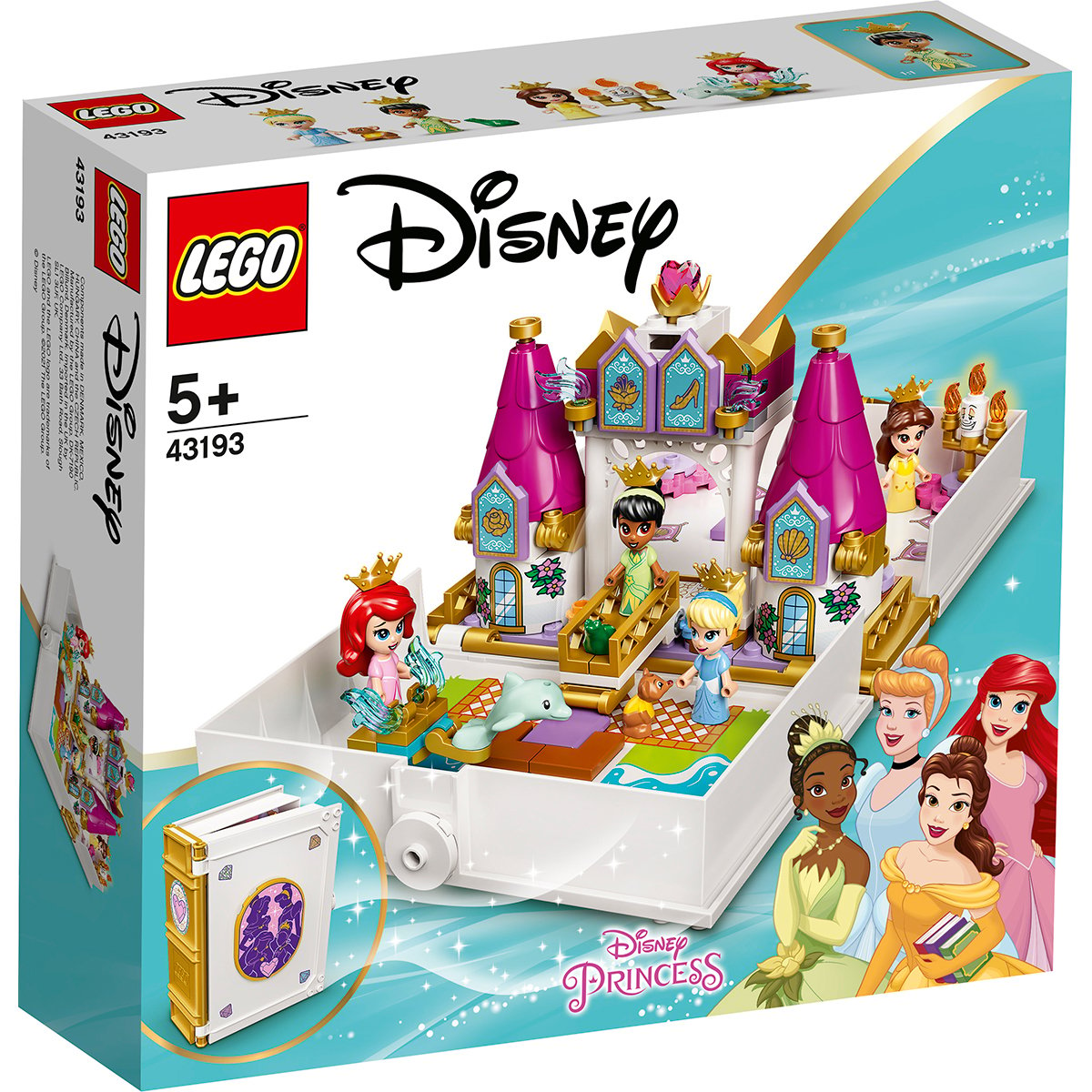LEGO® Disney Princess – Aventura Lui Ariel, Belle, Cenusareasa Si Tiana (43193) LEGO imagine 2022