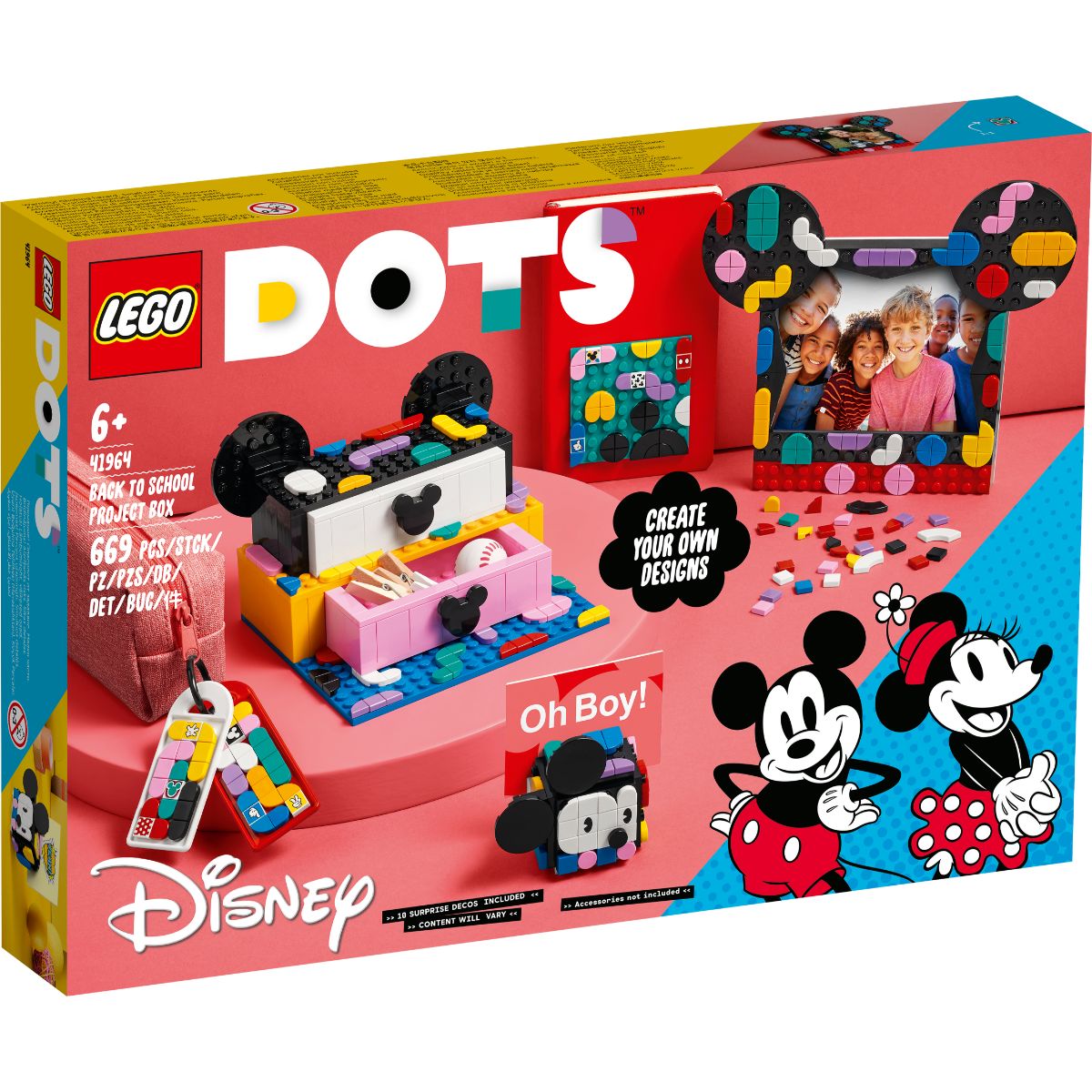 LEGO® Dots – Caseta Mickey Mouse si Minnie Mouse pentru proiecte scolare (41964) LEGO® DOTS 2023-09-21